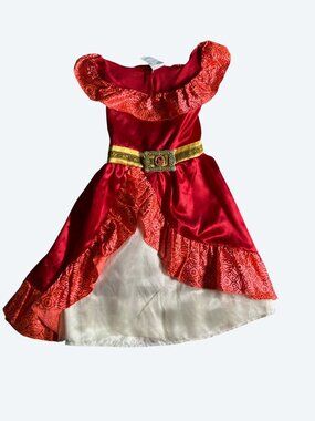 Disney Princess Elena of Avalor Girls Red Dress Up Costume 4-6X by Jakks